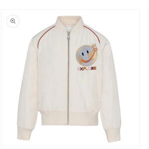 Molo Cream Kids Jacket with Red Accents Euro 140